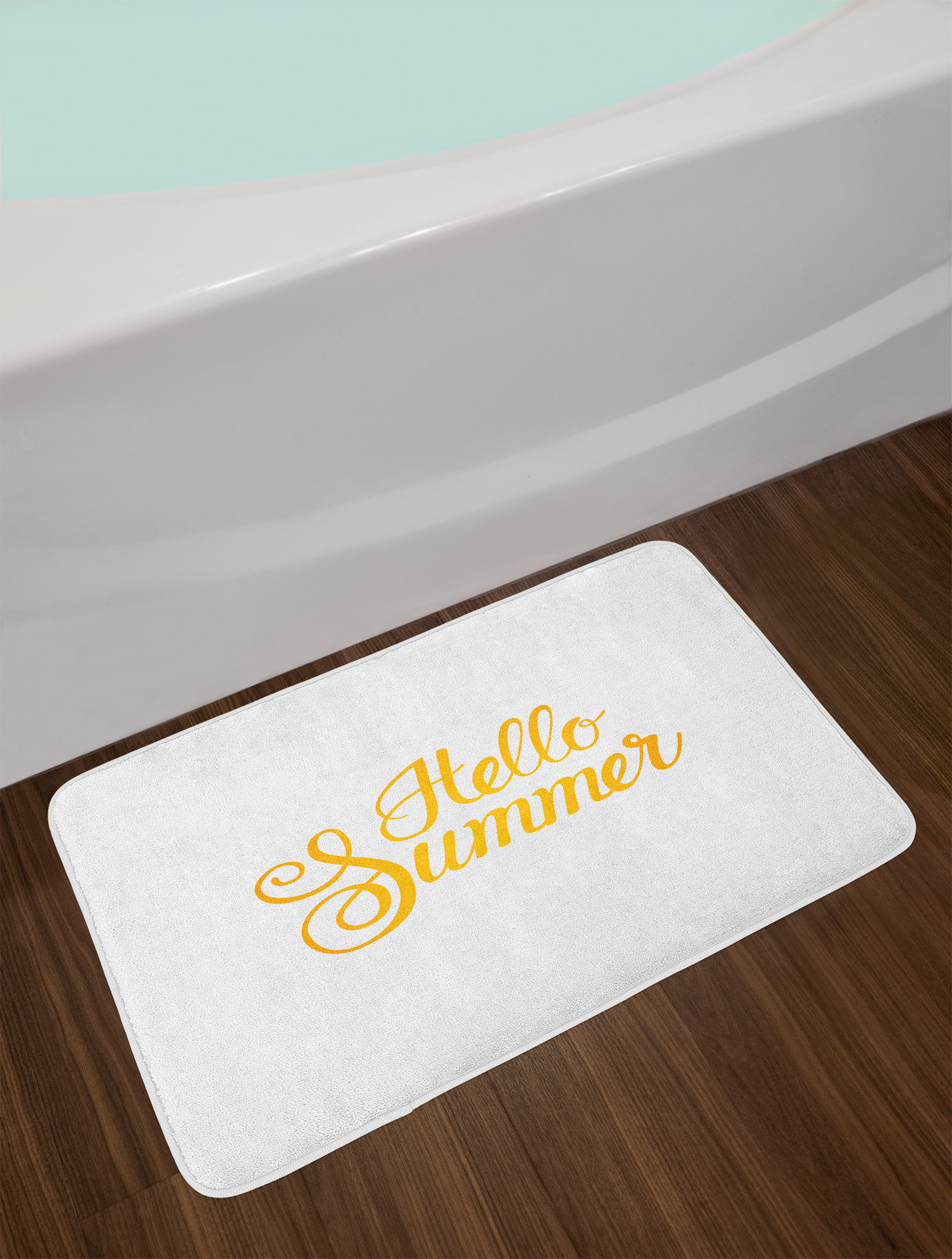 3D Print Black Cat Blue Eyes Non-slip Soft Home Bathroom Mats Polyester Fabric