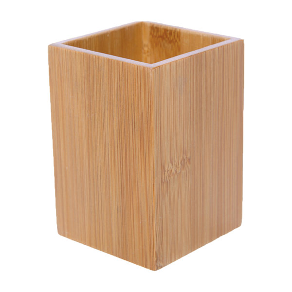 Evideco Ecobio Bamboo Square Bathroom Toothbrush Holder Reviews Wayfair