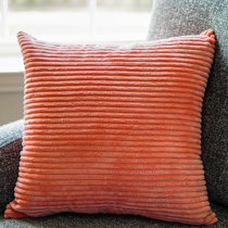 large orange throw pillows