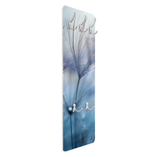 Blue Feathers in the Rain Wall Mounted Coat Rack Symple Stuff
