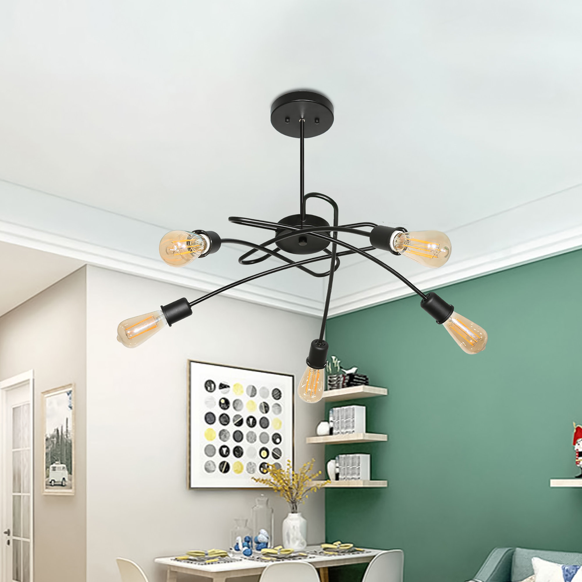 Corrigan Studio® Chandeliers 5 Lights Modern Pendant Lighting