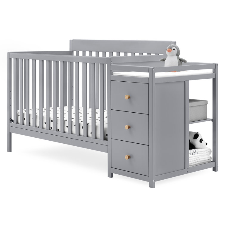delta crib with changing table