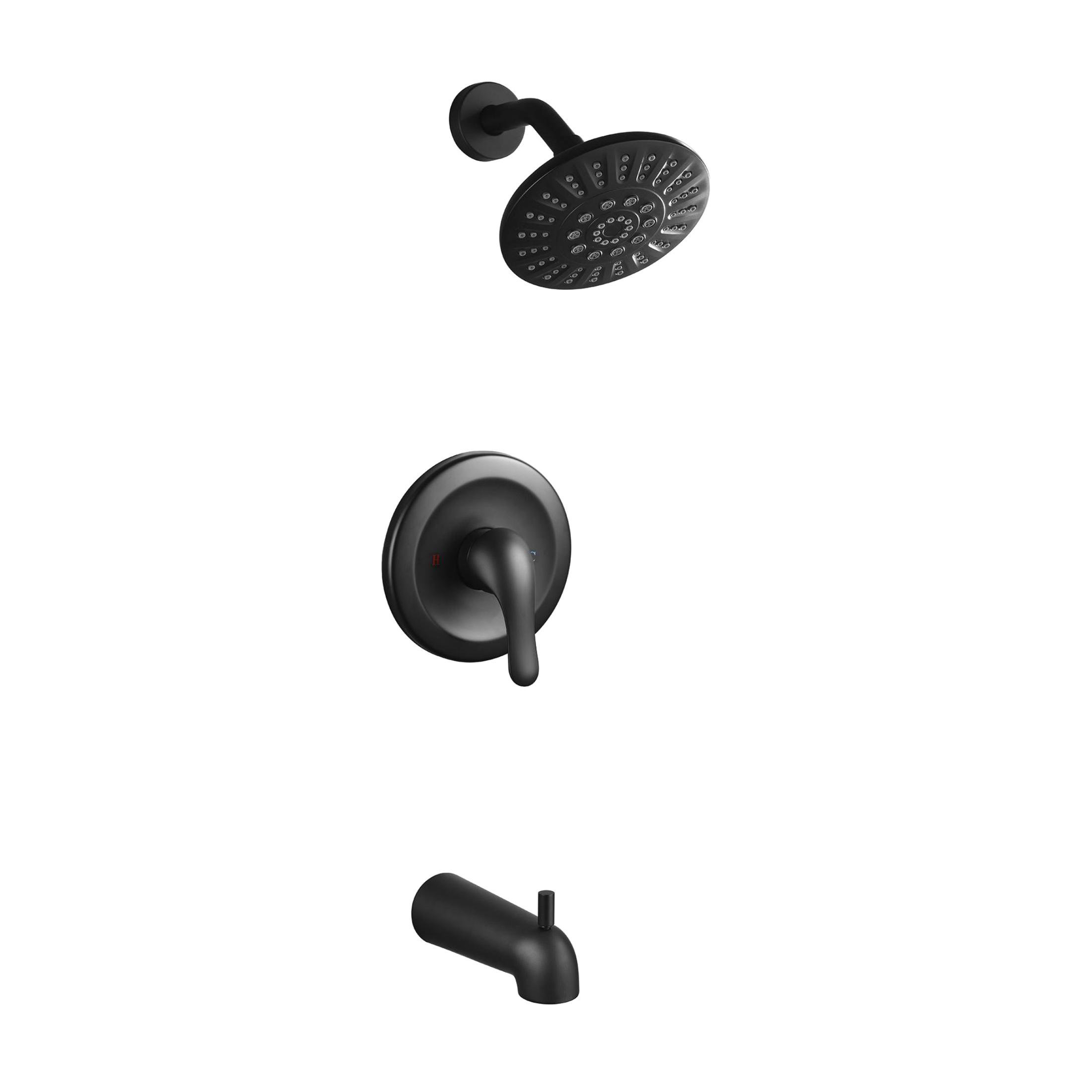 JESTOP 3 Piece Shower Faucet Set with Roughin Valve Wayfair