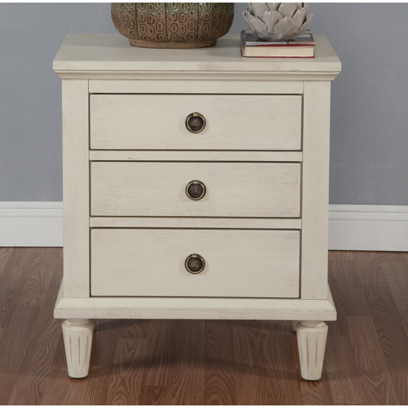 One Allium Way Shirke 3 Drawer Nightstand Reviews Wayfair
