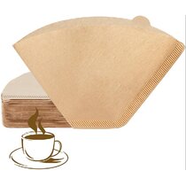 100Pcs Coffee Paper Filter Coffee Natural Unbleached Coffee Filter Drip 2-4 Cup 