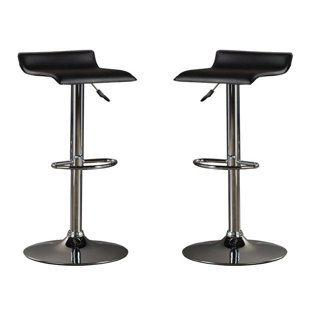 Park Avenue Adjustable Height Bar Stool (Set of 2) by Orren Ellis