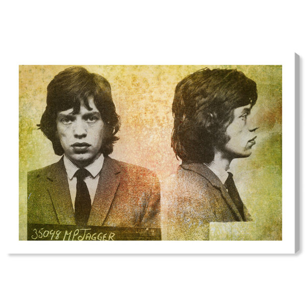 East Urban Home 'Mick Jagger Mugshot' Graphic Art Print on ...
