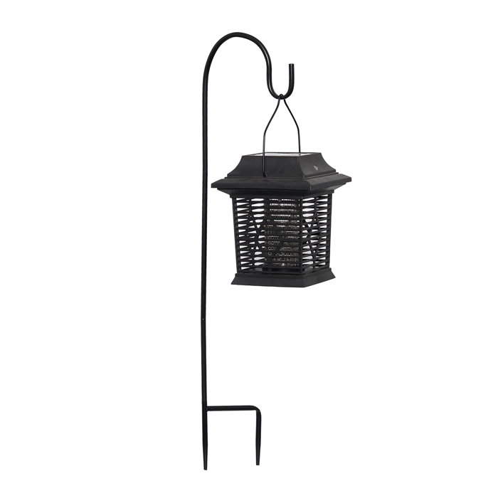 Black Solar Ed Led Outdoor Bug Zer Lantern Black Solar Ed Led Outdoor Bug Zer Lantern