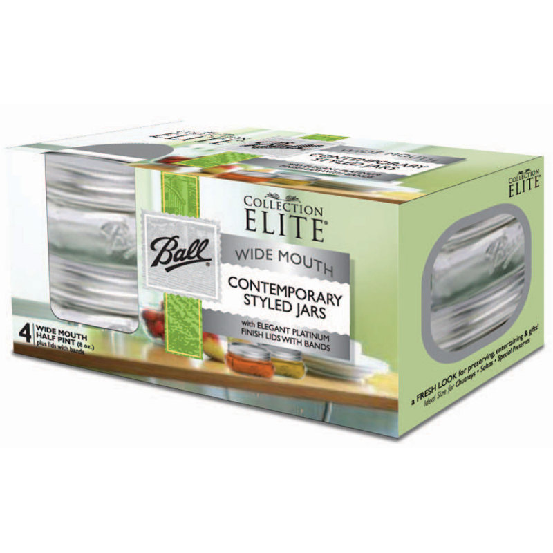 Platinum Collection Elite 0.25 qt. Canning Jar Set