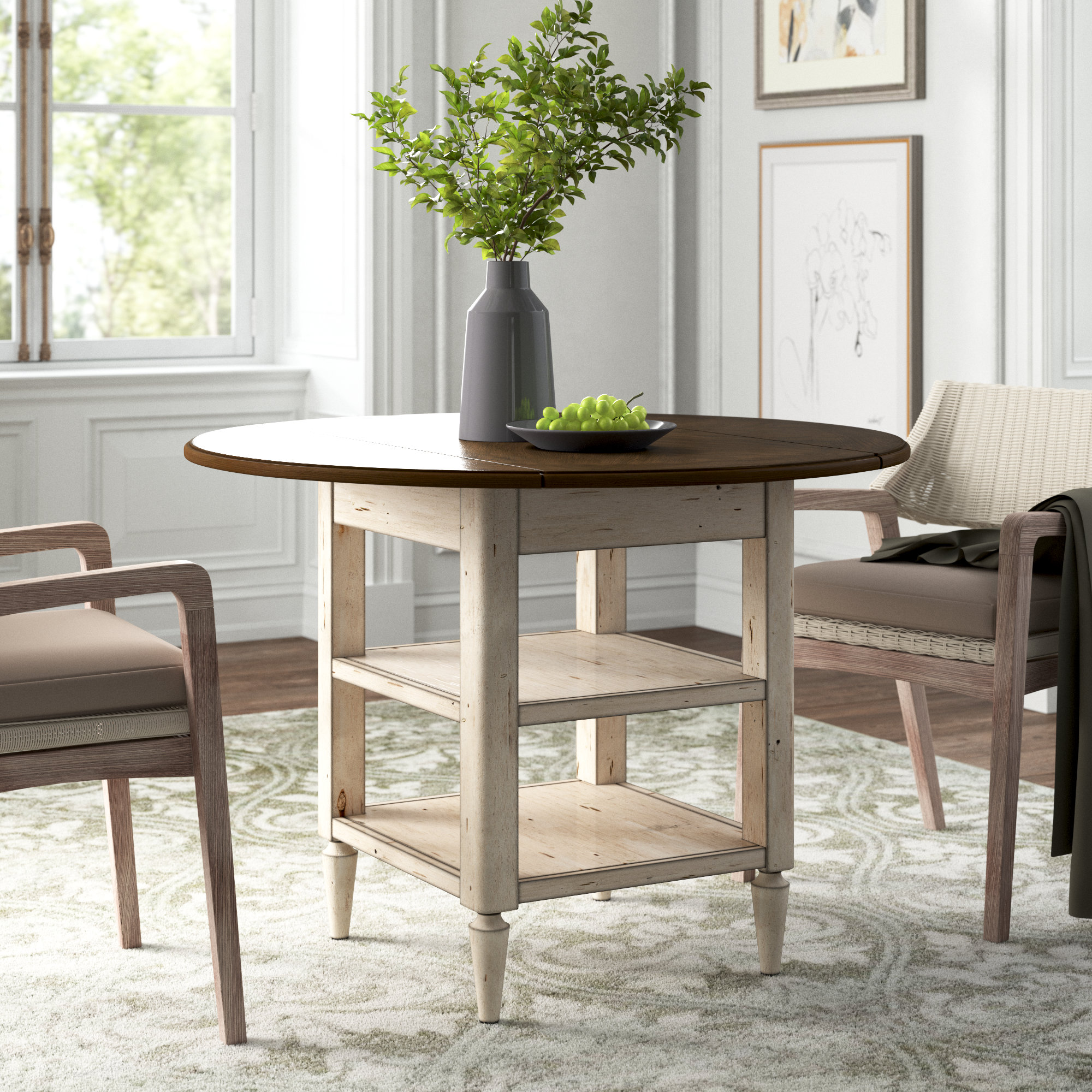 Kelly Clarkson Home Baleine Drop Leaf Dining Table Reviews Wayfair