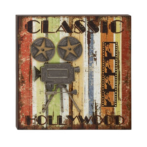 Wood Metal Wall Decor entertainment metal wall art you'll love | wayfair Wood Metal Wall Decor entertainment metal wall art you'll love | wayfair