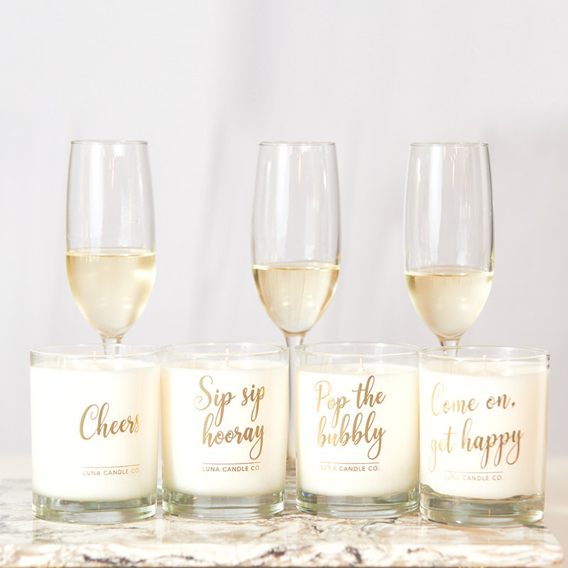 Luna Candle Co Luxurious Sip Sip Hooray Peach Bellini Scented Jar Candle Wayfair