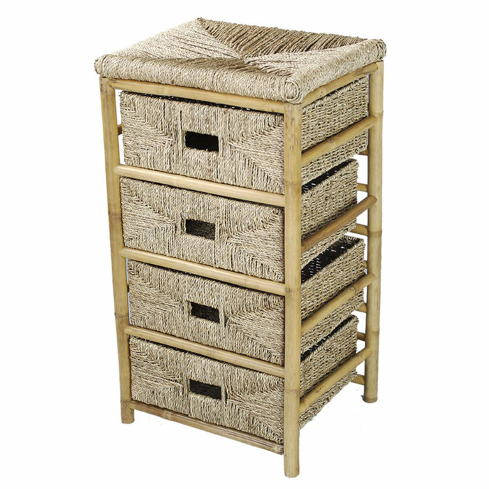 Bay Isle Home Elmira 4 Drawer Bamboo Accent Chest Wayfair Ca