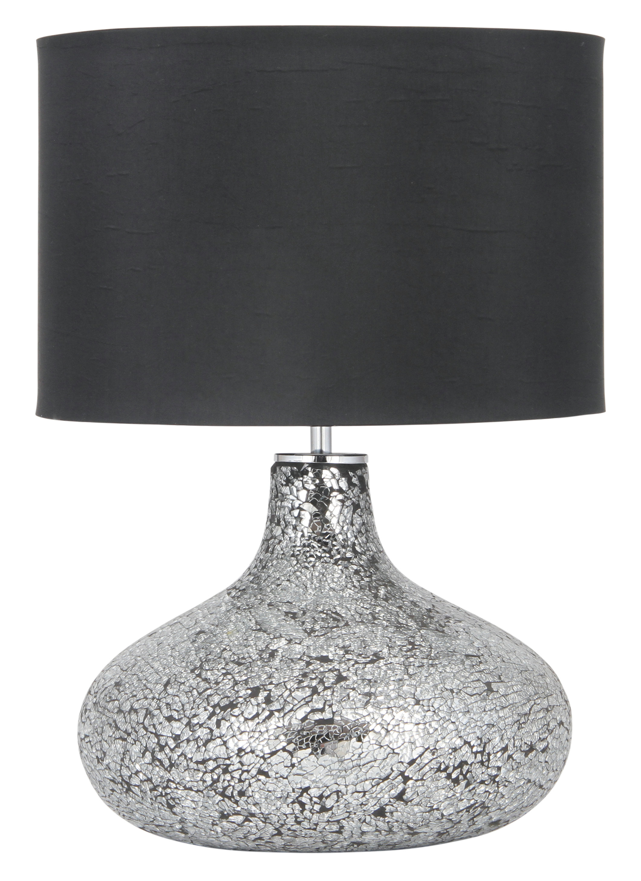 Canora Grey Remy 46cm Table Lamp ZOE Crackle Mosaic Table Lamp Black or