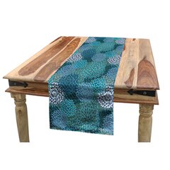 Washable and Reusable for Kitchen Brown Wooden Wall Plank Table Indoor and Outdoor Q-Beans Decorative Table Runner Size: 16 x 72 inch Dining Room 