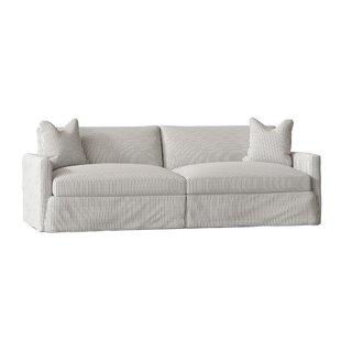94 Square Arm Slipcovered Sofa with Reversible Cushions by Wayfair Custom Upholstery™