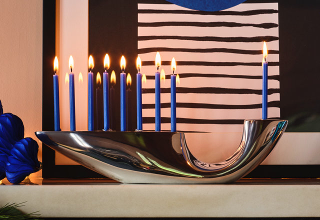 Modern Hanukkah Decor