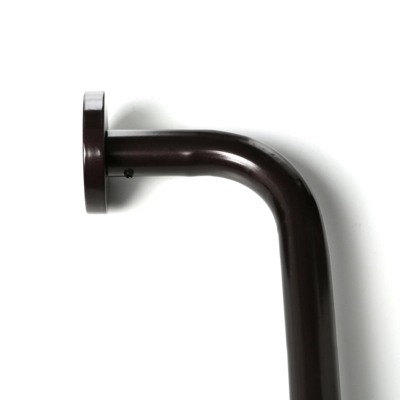 Halewood Decorative Privacy Wraparound Single Curtain Rod