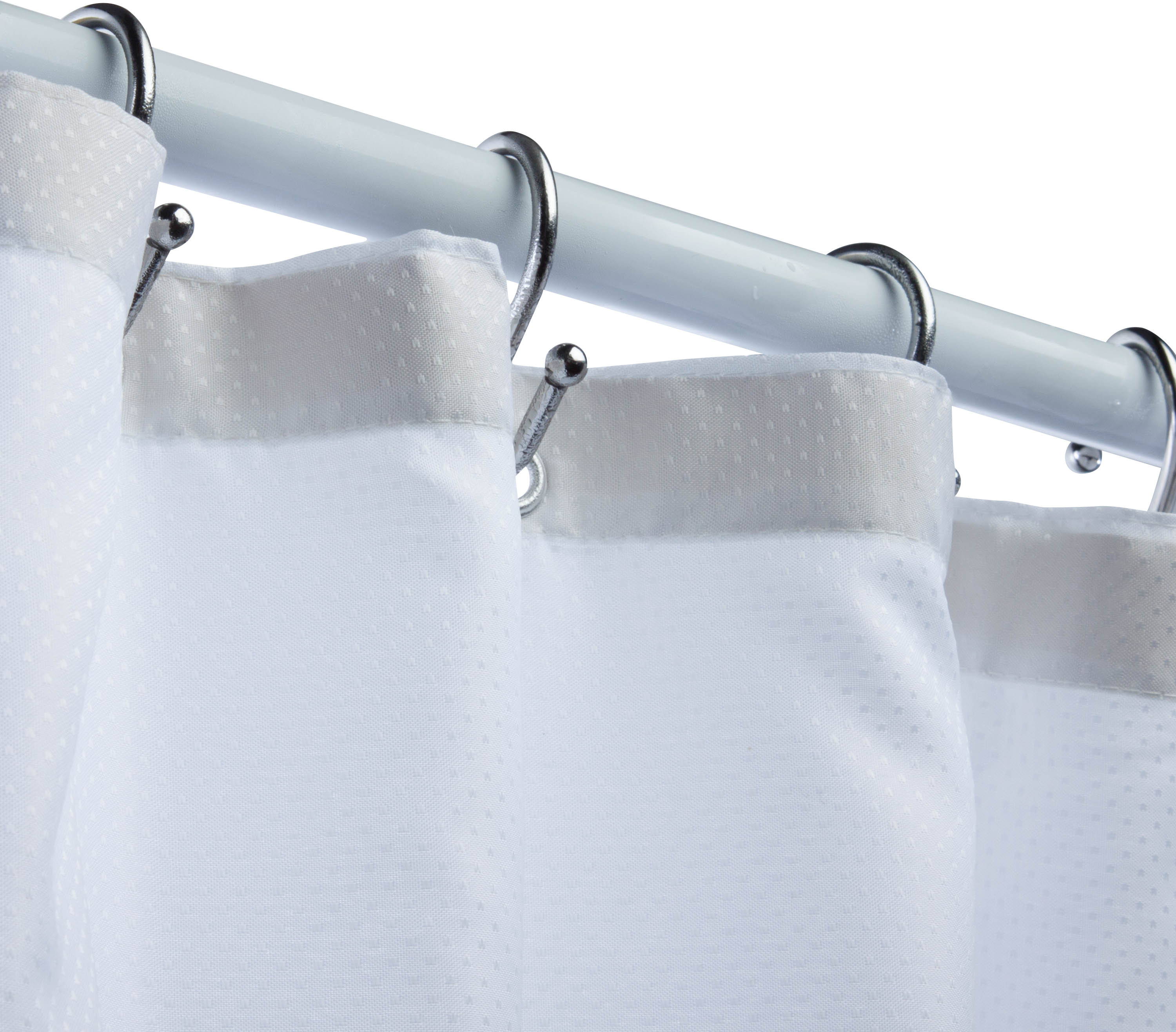 Honey Can Do Luxury Fabric Vinyl Single Shower Curtain Reviews