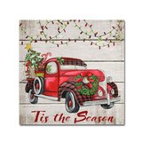 Red Truck Wall Art Youll Love In 2020 Wayfair