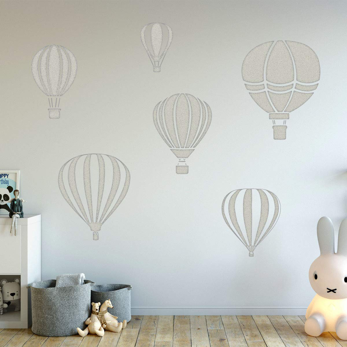 Hot Air Balloon Wall Decal Kid Transport Wall Decal Wall Decals Nursery Balloon Kids Wall Decal REUSABLE Nursery Wall Decal Airplane