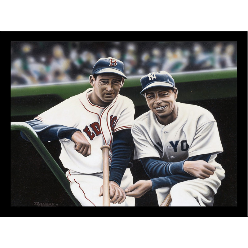 Buy Art For Less Ted Williams And Joe Dimaggio Print Poster By