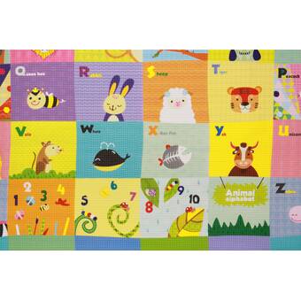 memory foam soft cushioned patchwork baby and toddler activity play mat