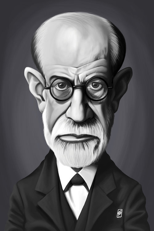 East Urban Home Vintage Celebrity Sunday Series Sigmund Freud Graphic Art Print On Canvas Wayfair