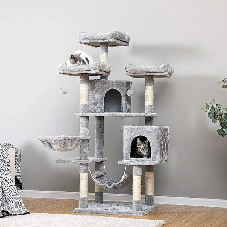 large cat tree with hammock