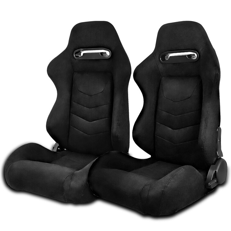 incl Black Synthetic Leather slides Left-side reclinable back-rest Suede Grey stitching Sport seat Classic II