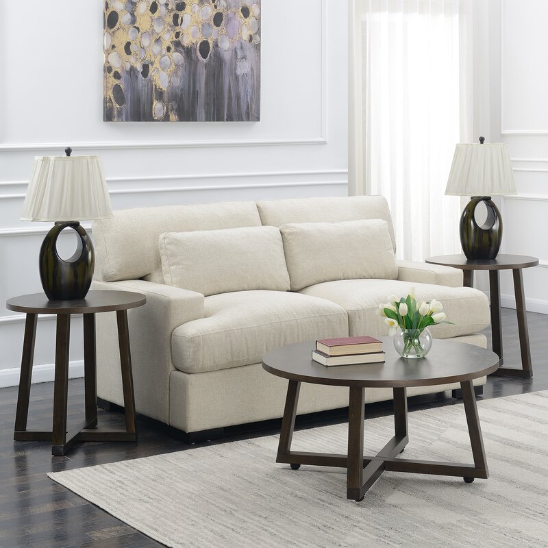 George Oliver Rene 3 Piece Coffee Table Set Wayfair