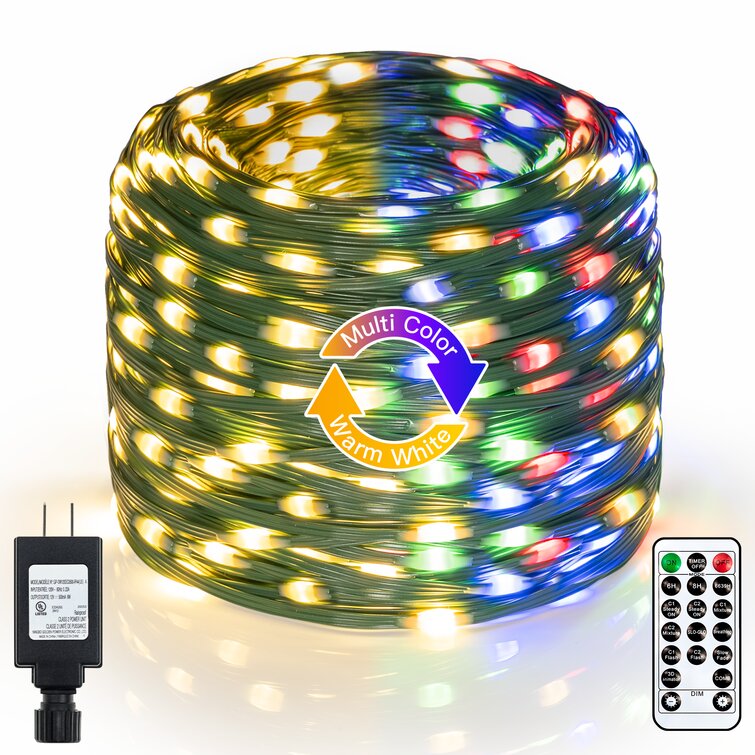 TaoTronics LED String Lights 33ft With 100 LEDs Waterproof Outdoor and Indoor for sale online