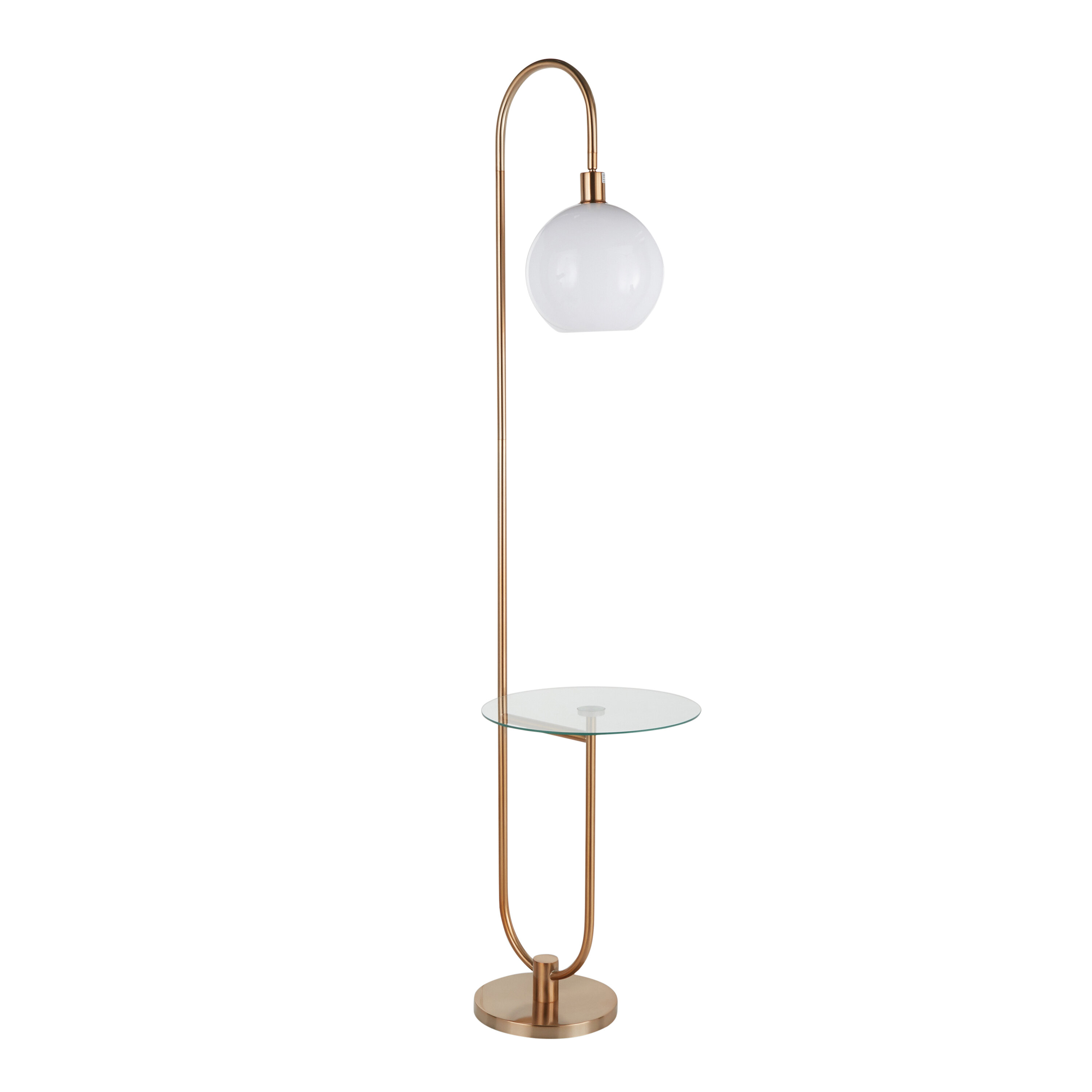 modern floor lamp with tray table