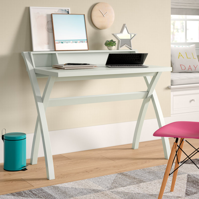 Trule Teen Arias Sleek Contemporary Cross Legs Writing Desk Wayfair