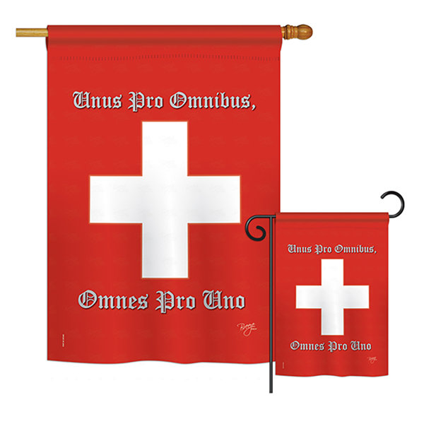 Breeze Decor Swiss Of The World Nationality Impressions Decorative Vertical 2 Sided Polyester 2 Piece Flag Set Wayfair