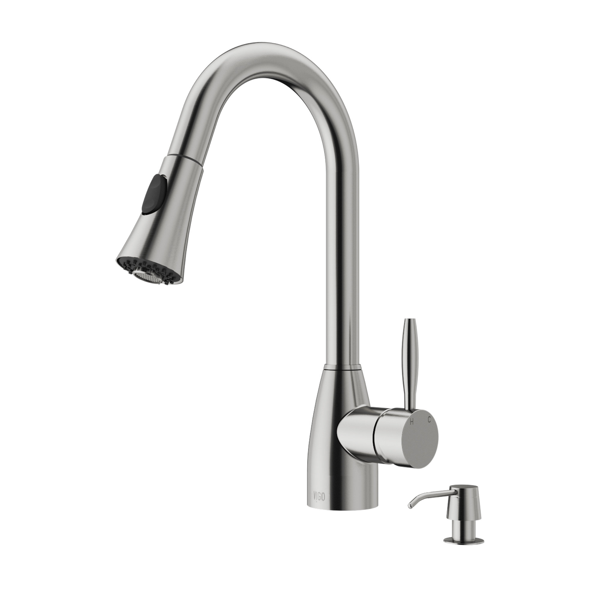 Vigo Aylesbury Pull Down Single Handle Kitchen Faucet With