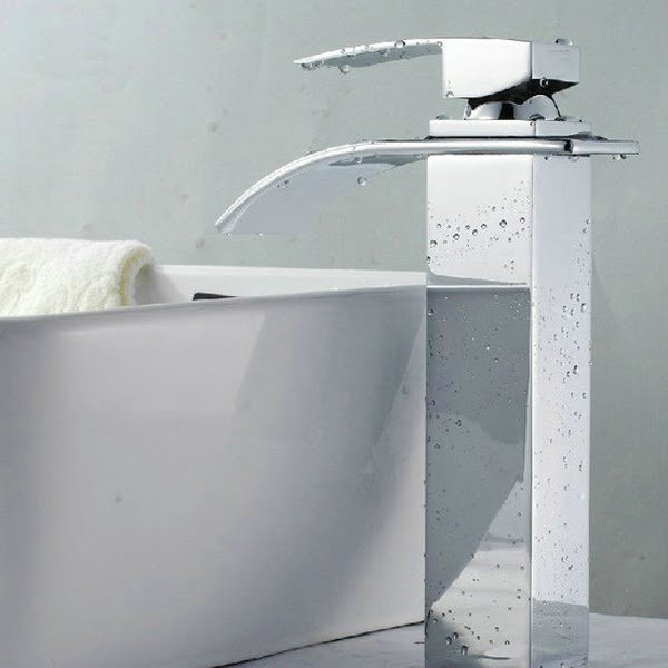 Kokols Single Hole Waterfall Vessel Sink Faucet Reviews Wayfair Ca Single Hole Waterfall Vessel Sink Faucet