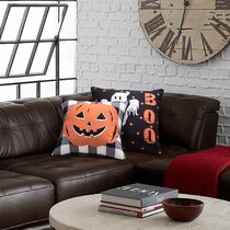 Multicolor Halloween Home Decor & Halloween Lover Gifts Women Pumpkin Face Halloween Lover Gift Throw Pillow 18x18 