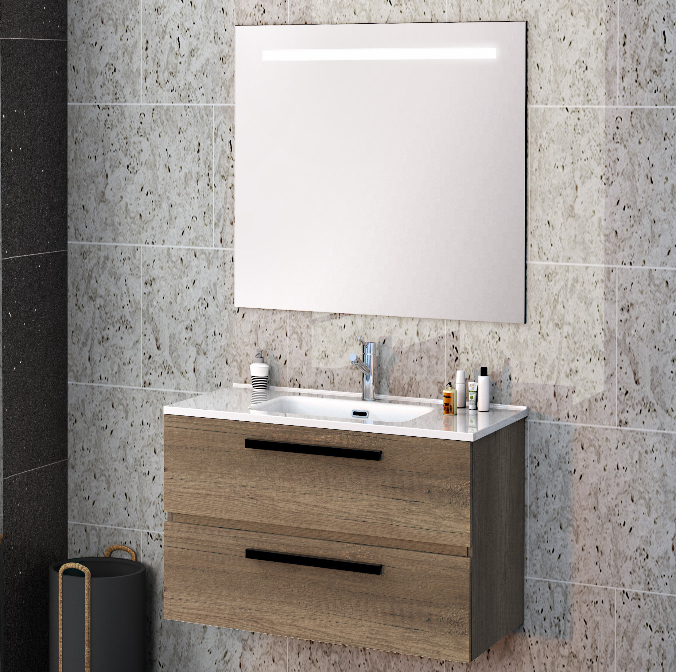 Brayden Studio Reavis Bathroom 600mm Wall Hung Single Vanity Unit Wayfaircouk