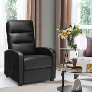 Electric Modern Leather Reclining Massage Chair by Latitude Run