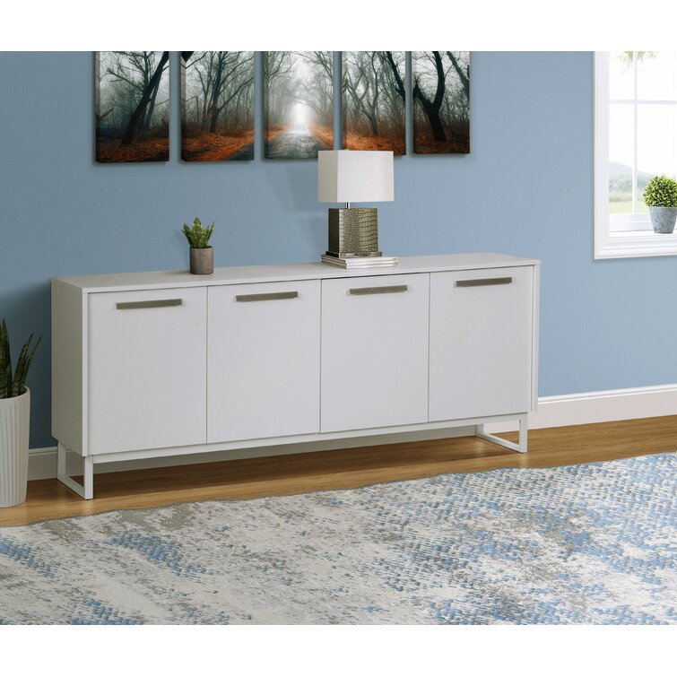 Filing Cabinet Cupboard Office Storage Logan V2 White High Gloss & Nature Decor 