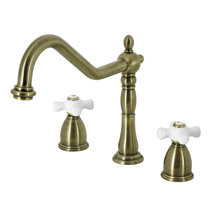 Antique brass faucet kitchen
