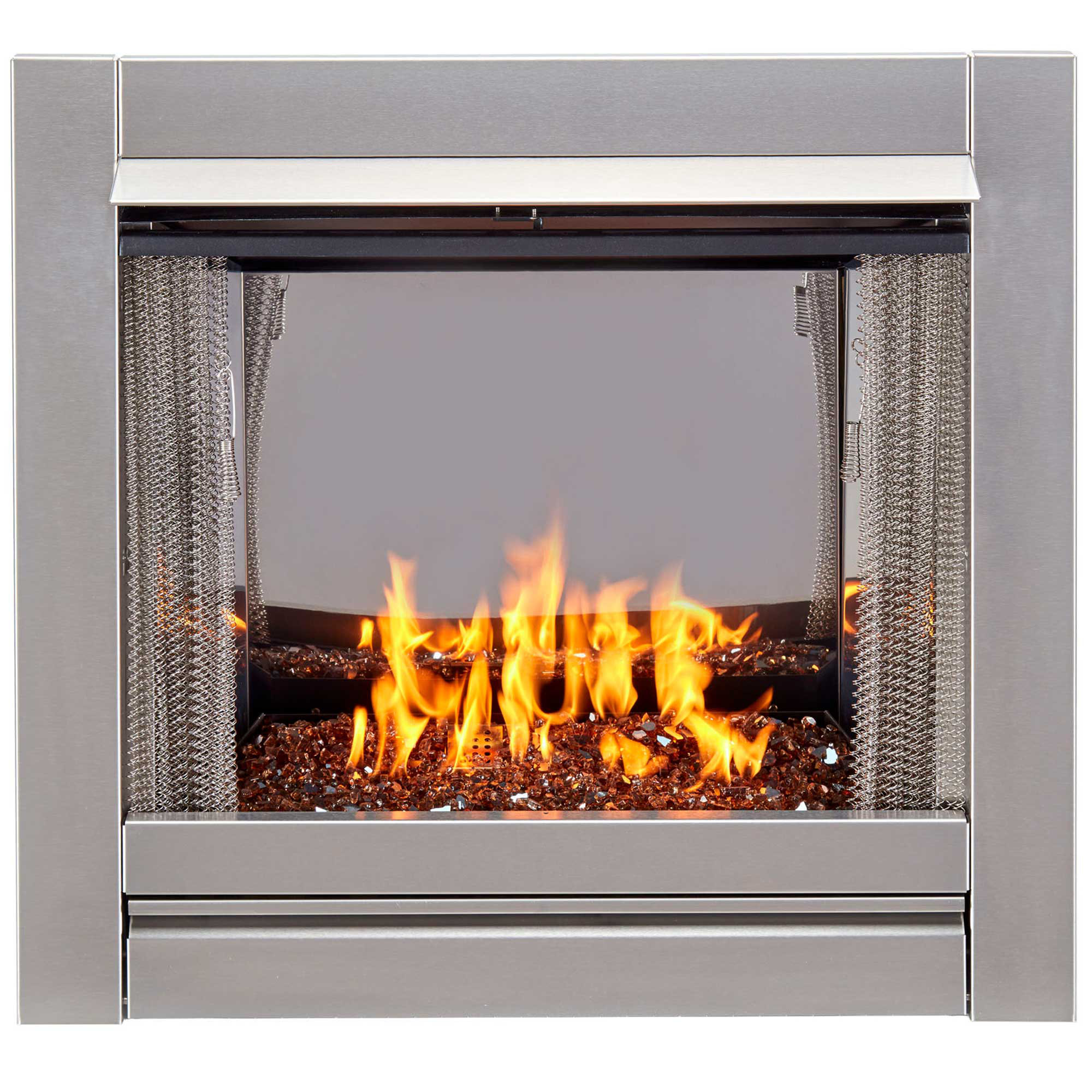Latitude Run® 25.75'' H Stainless Steel Propane Outdoor Fireplace Wayfair