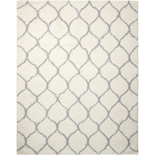 Foundstone Anthem Geometric Hand Tufted Light Gray Area Rug Reviews Wayfair