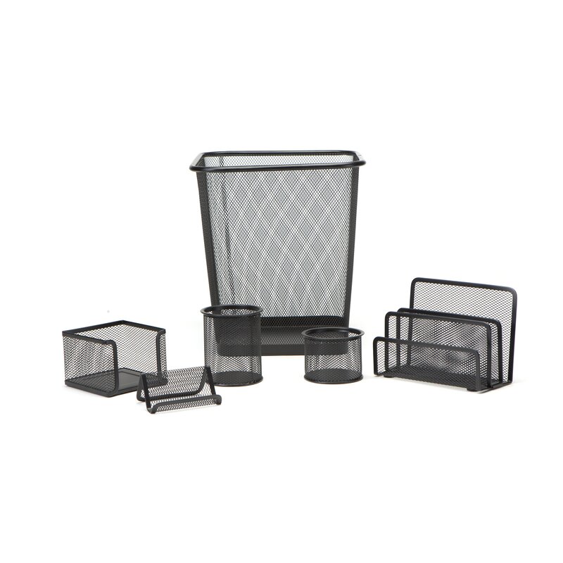 Mind Reader 6 Piece Mesh Desk Organizer Set Reviews Wayfair