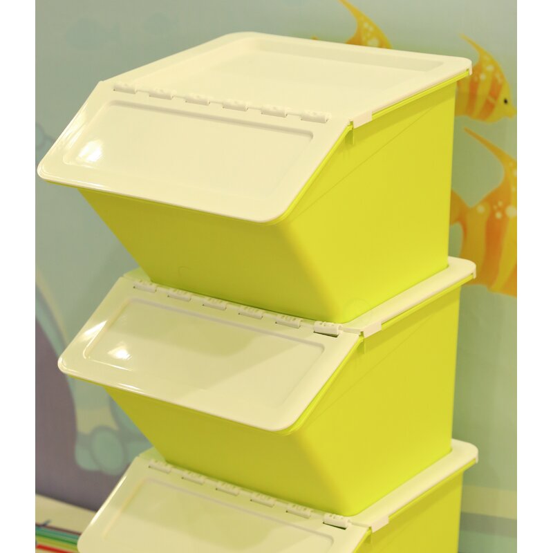 stackable totes with lids