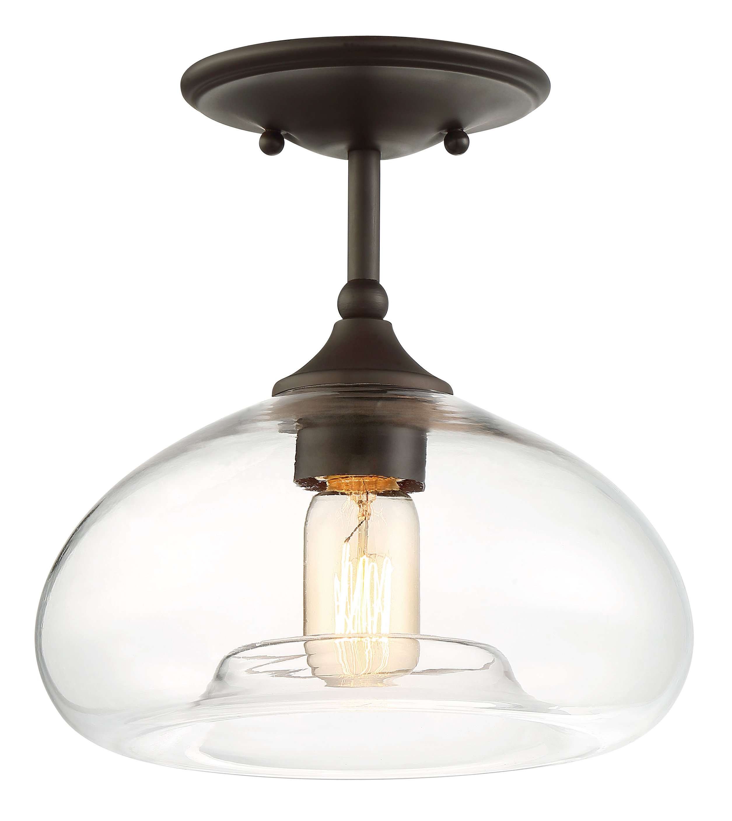 Mayfield 1 Light 10 75 Dome Ambient Semi Flush Mount Reviews Mayfield 1 Light 10 75 Dome Ambient