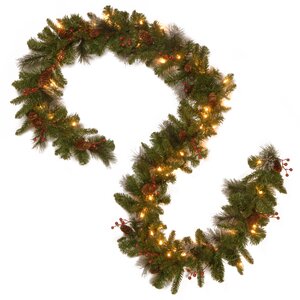 Spruce Pre-Lit Garland with 50 LED Lights