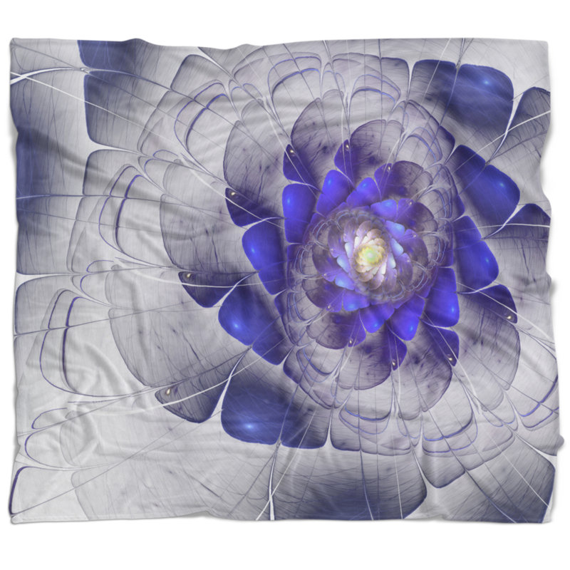 East Urban Home Fractal Digital Art Blanket Wayfair