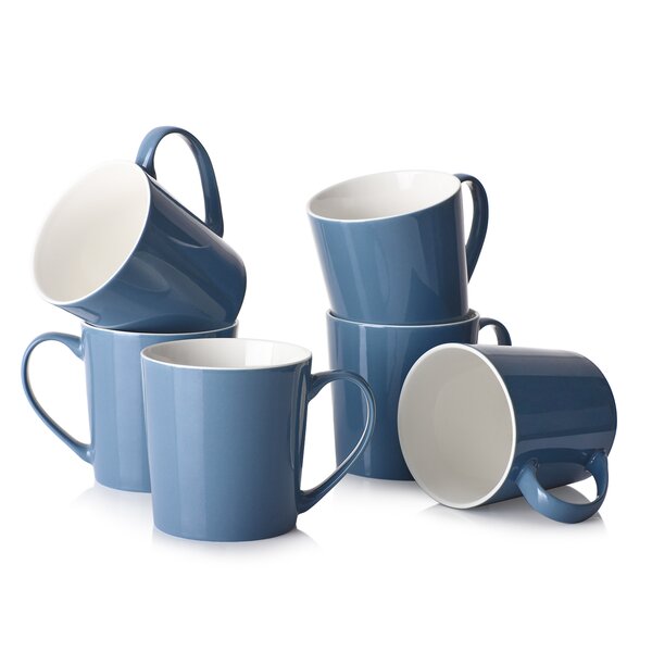 Amazing New Set of 4 Coffee Tea Hot Chocolate Mugs Cups 10oz Green Leaf Mug Set